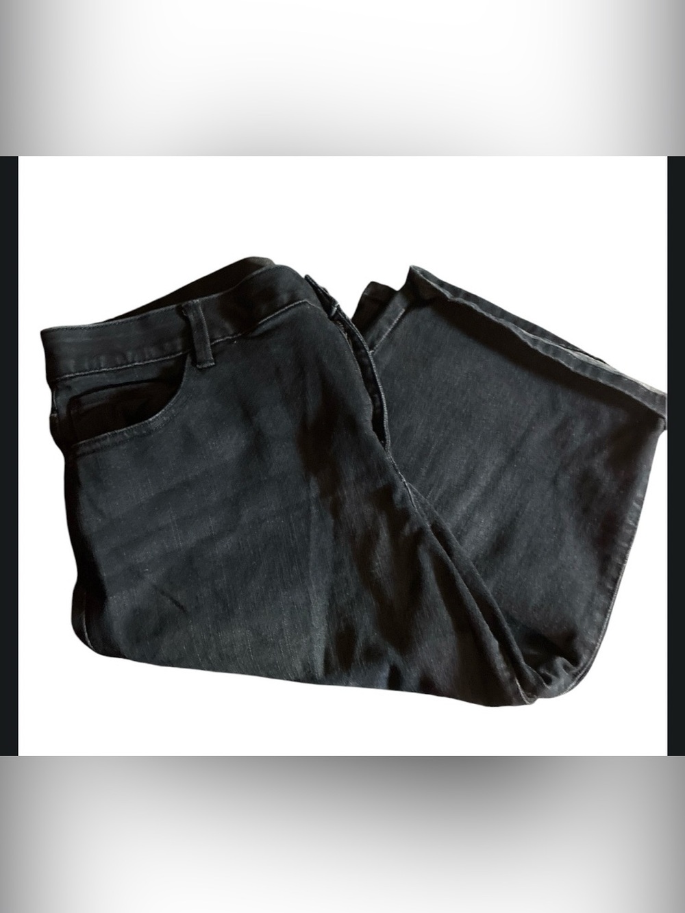 reCreation Black Denim Knickers Cropped Jeans - Women's Size 14